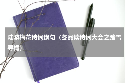 陆游梅花诗词绝句（冬品读诗词大会之踏雪寻梅）