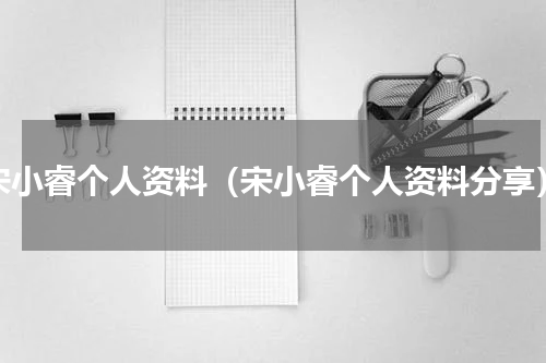 宋小睿个人资料（宋小睿个人资料分享）