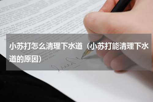 小苏打怎么清理下水道（小苏打能清理下水道的原因）