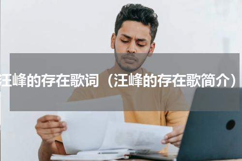 汪峰的存在歌词（汪峰的存在歌简介）