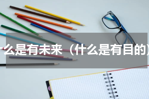 什么是有未来（什么是有目的）