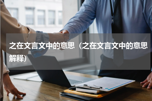 之在文言文中的意思（之在文言文中的意思解释）