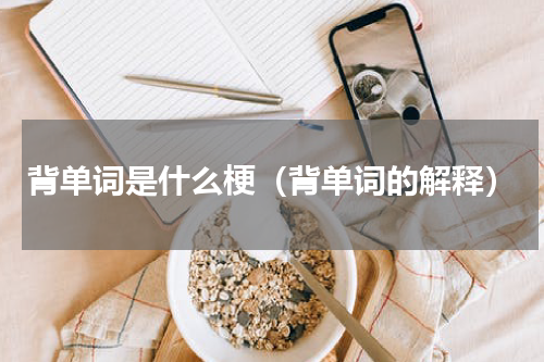 背单词是什么梗（背单词的解释）