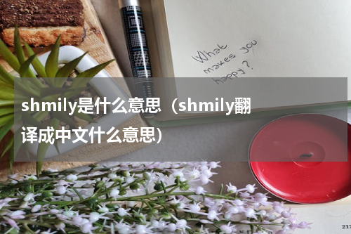 shmily是什么意思（shmily翻译成中文什么意思）