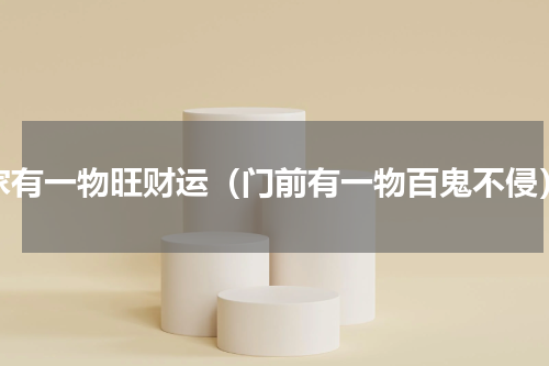 家有一物旺财运（门前有一物百鬼不侵）