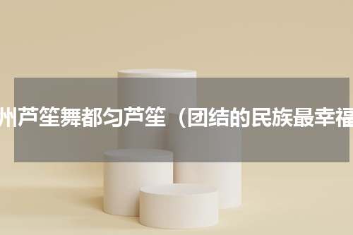 贵州芦笙舞都匀芦笙（团结的民族最幸福）