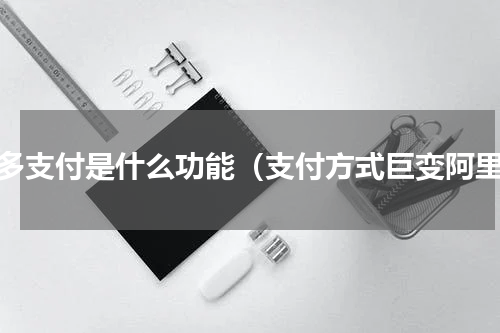 多多支付是什么功能（支付方式巨变阿里）