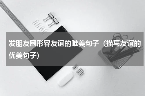 发朋友圈形容友谊的唯美句子（描写友谊的优美句子）