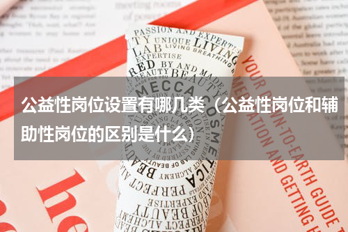 公益性岗位设置有哪几类（公益性岗位和辅助性岗位的区别是什么）