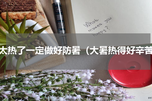 天太热了一定做好防暑（大暑热得好辛苦）