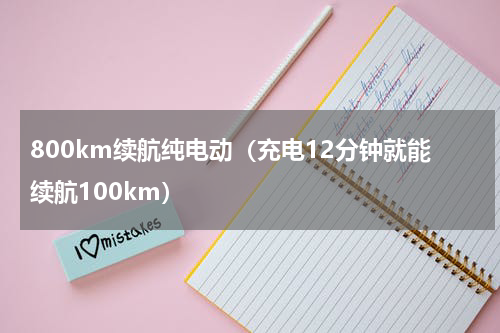 800km续航纯电动（充电12分钟就能续航100km）