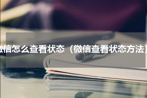 微信怎么查看状态（微信查看状态方法）