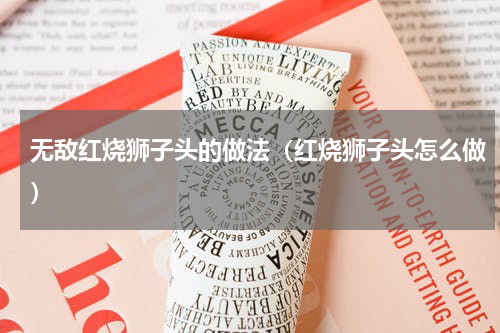 无敌红烧狮子头的做法（红烧狮子头怎么做）