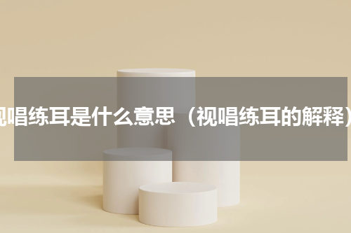 视唱练耳是什么意思（视唱练耳的解释）