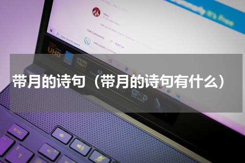 带月的诗句（带月的诗句有什么）