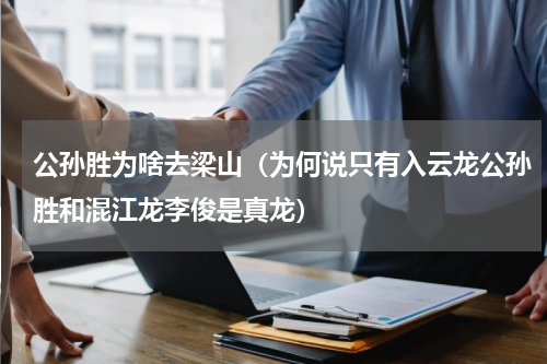 公孙胜为啥去梁山（为何说只有入云龙公孙胜和混江龙李俊是真龙）