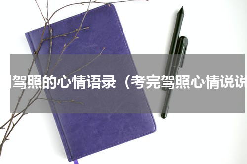 拿到驾照的心情语录（考完驾照心情说说）