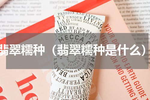 翡翠糯种（翡翠糯种是什么）