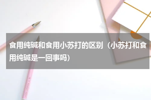 食用纯碱和食用小苏打的区别（小苏打和食用纯碱是一回事吗）