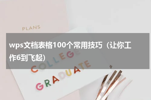 wps文档表格100个常用技巧（让你工作6到飞起）
