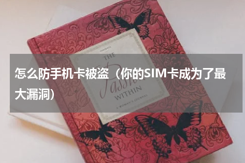怎么防手机卡被盗（你的SIM卡成为了最大漏洞）