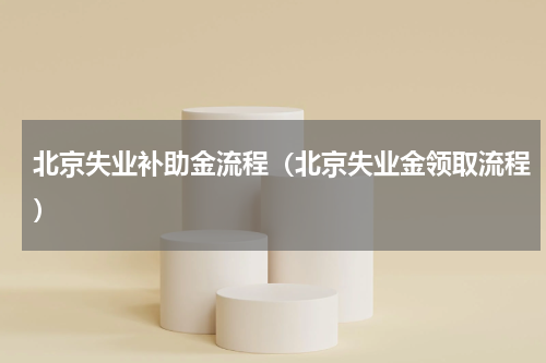 北京失业补助金流程（北京失业金领取流程）