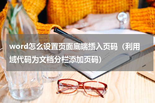 word怎么设置页面底端插入页码（利用域代码为文档分栏添加页码）