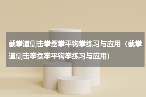 截拳道侧击拳摆拳平钩拳练习与应用（截拳道侧击拳摆拳平钩拳练习与应用）