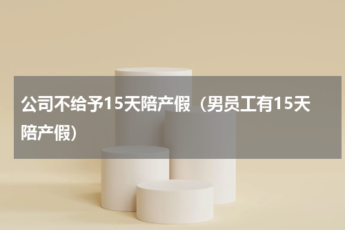 公司不给予15天陪产假（男员工有15天陪产假）
