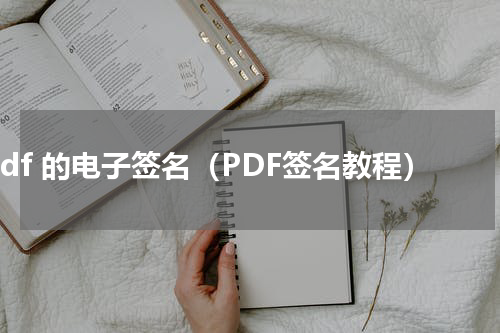 pdf 的电子签名（PDF签名教程）