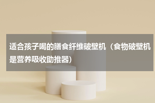 适合孩子喝的膳食纤维破壁机（食物破壁机是营养吸收助推器）