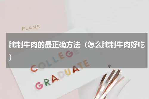腌制牛肉的最正确方法（怎么腌制牛肉好吃）