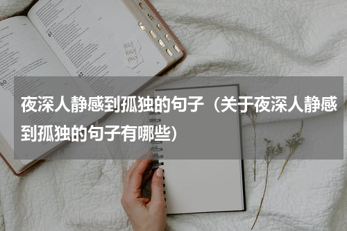夜深人静感到孤独的句子（关于夜深人静感到孤独的句子有哪些）