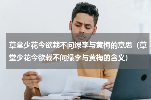 草堂少花今欲栽不问绿李与黄梅的意思（草堂少花今欲栽不问绿李与黄梅的含义）