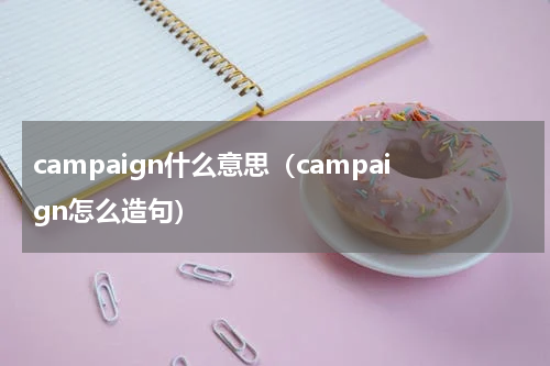 campaign什么意思（campaign怎么造句）