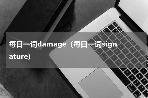每日一词damage（每日一词signature）