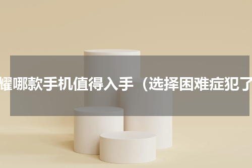 荣耀哪款手机值得入手（选择困难症犯了）