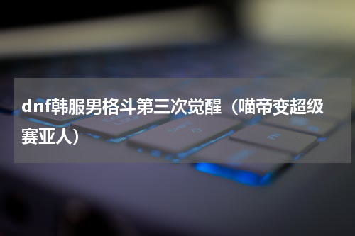 dnf韩服男格斗第三次觉醒（喵帝变超级赛亚人）