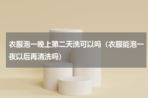 衣服泡一晚上第二天洗可以吗（衣服能泡一夜以后再清洗吗）