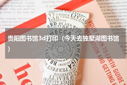 贵阳图书馆3d打印（今天去独墅湖图书馆）