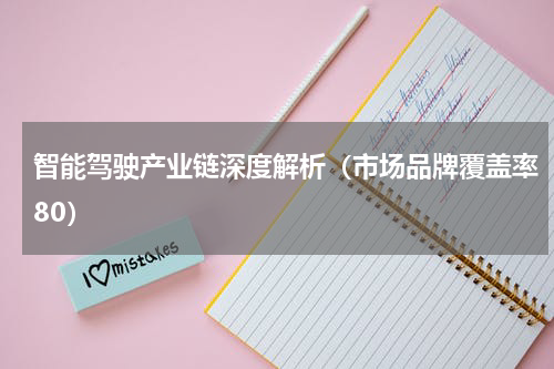 智能驾驶产业链深度解析（市场品牌覆盖率80）