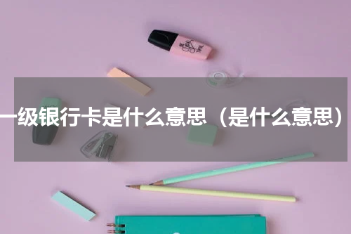 一级银行卡是什么意思（是什么意思）