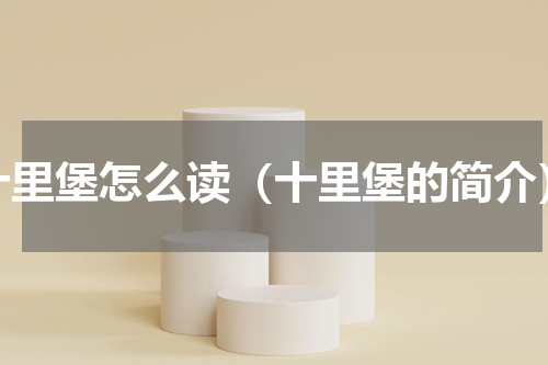 十里堡怎么读（十里堡的简介）