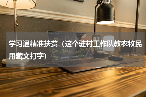 学习通精准扶贫（这个驻村工作队教农牧民用藏文打字）