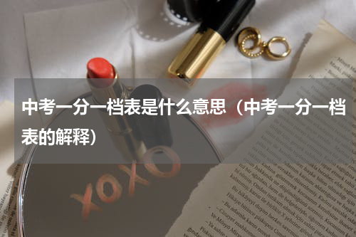 中考一分一档表是什么意思（中考一分一档表的解释）