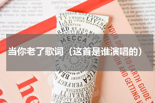 当你老了歌词（这首是谁演唱的）
