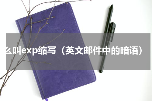 什么叫exp缩写（英文邮件中的暗语）