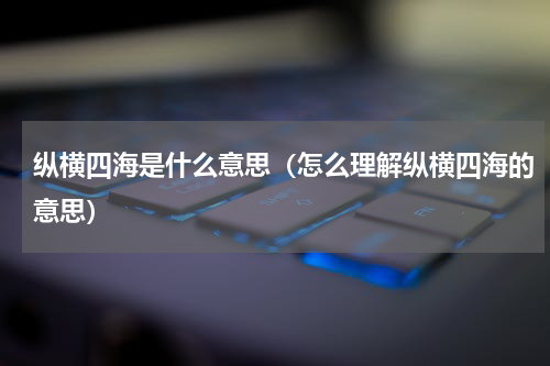 纵横四海是什么意思（怎么理解纵横四海的意思）