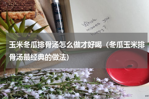 玉米冬瓜排骨汤怎么做才好喝（冬瓜玉米排骨汤最经典的做法）