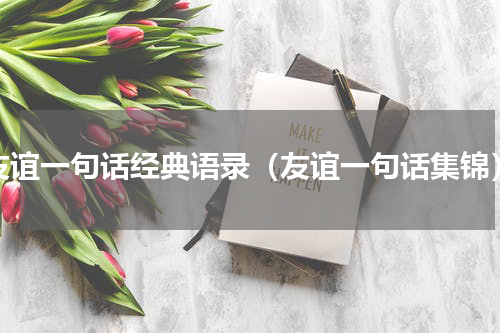 友谊一句话经典语录（友谊一句话集锦）